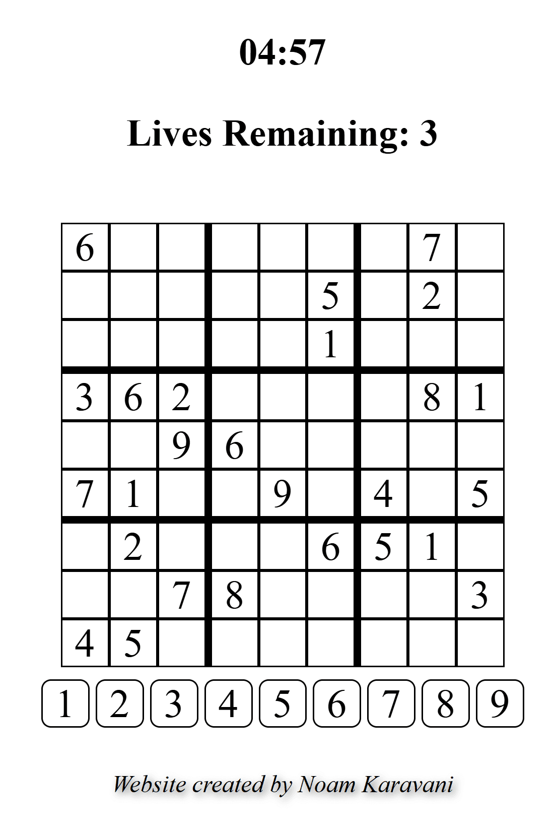 Sudoku Game